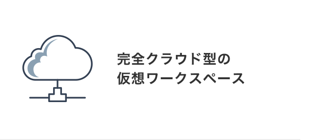 完全クラウド型の仮想ワークスペース